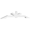 Ekena Millwork Vanguard Architectural Grade PVC Gable Bracket, 96"W x 16"H x 4"D x 4"F, 4/12 Pitch GBP096X16X0404VAN00 - alternate 1